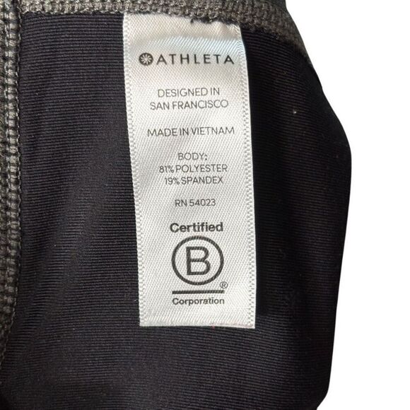 Athleta Spar Colorblock 7/8 Tight Leggings Gray & Black Small Tall - Picture 2 of 10